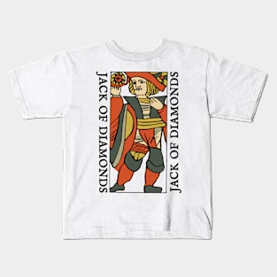 Character of Playing Card Jack of Diamonds Kids T-Shirt